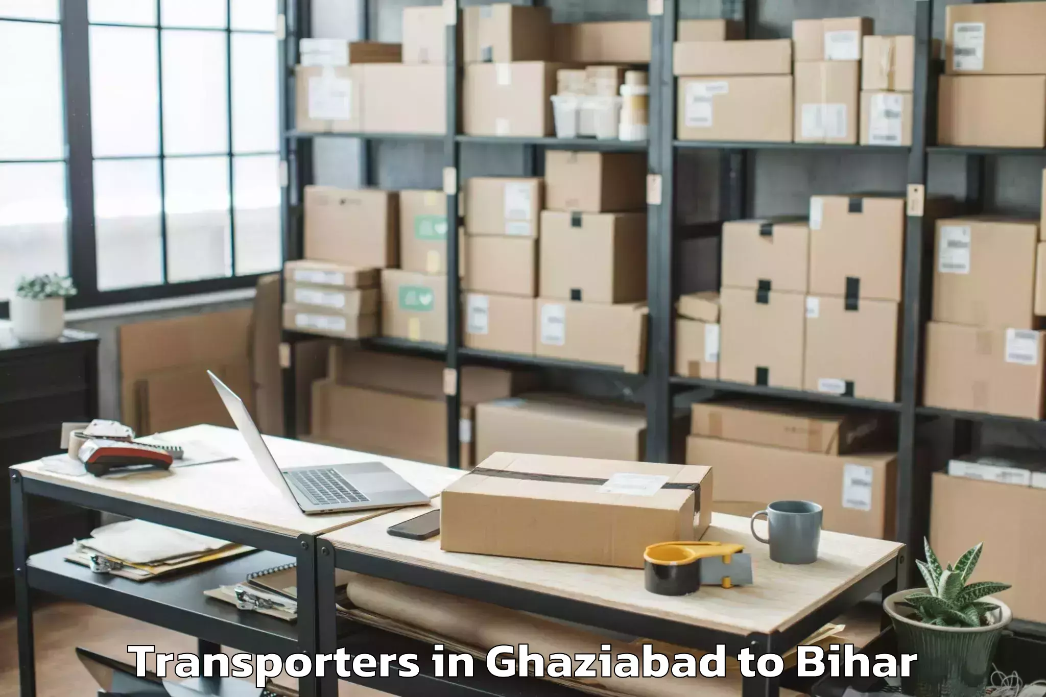 Top Ghaziabad to Bairgania Transporters Available